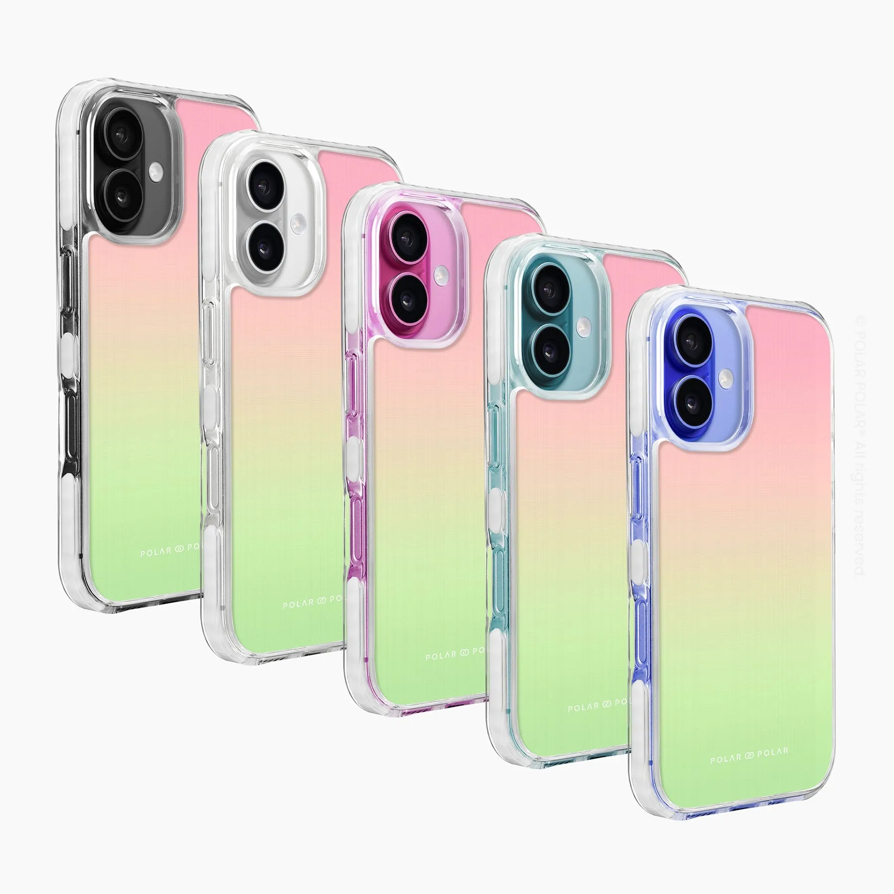 Watermelon Pastel - iPhone 16 Plus Clear Bumper MagSafe Case