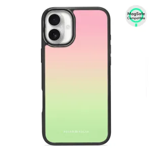 Watermelon Pastel - iPhone 16 Plus Frosted Black Bumper MagSafe Case