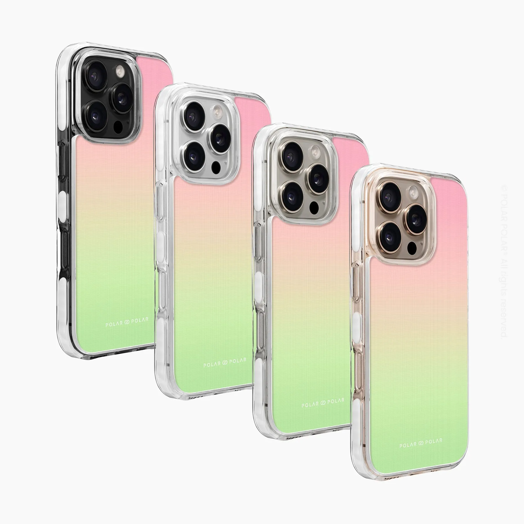 Watermelon Pastel - iPhone 16 Pro Clear Bumper MagSafe Case