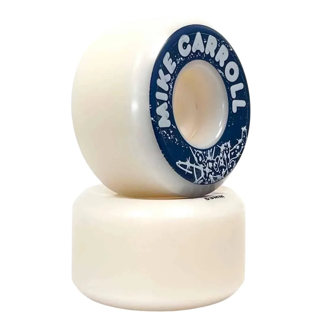 Wayward Wheels 53mm Mike Carroll Funnel Pro Wheels - White Blue