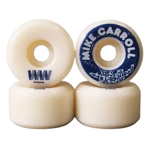 Wayward Wheels 53mm Mike Carroll Funnel Pro Wheels - White Blue