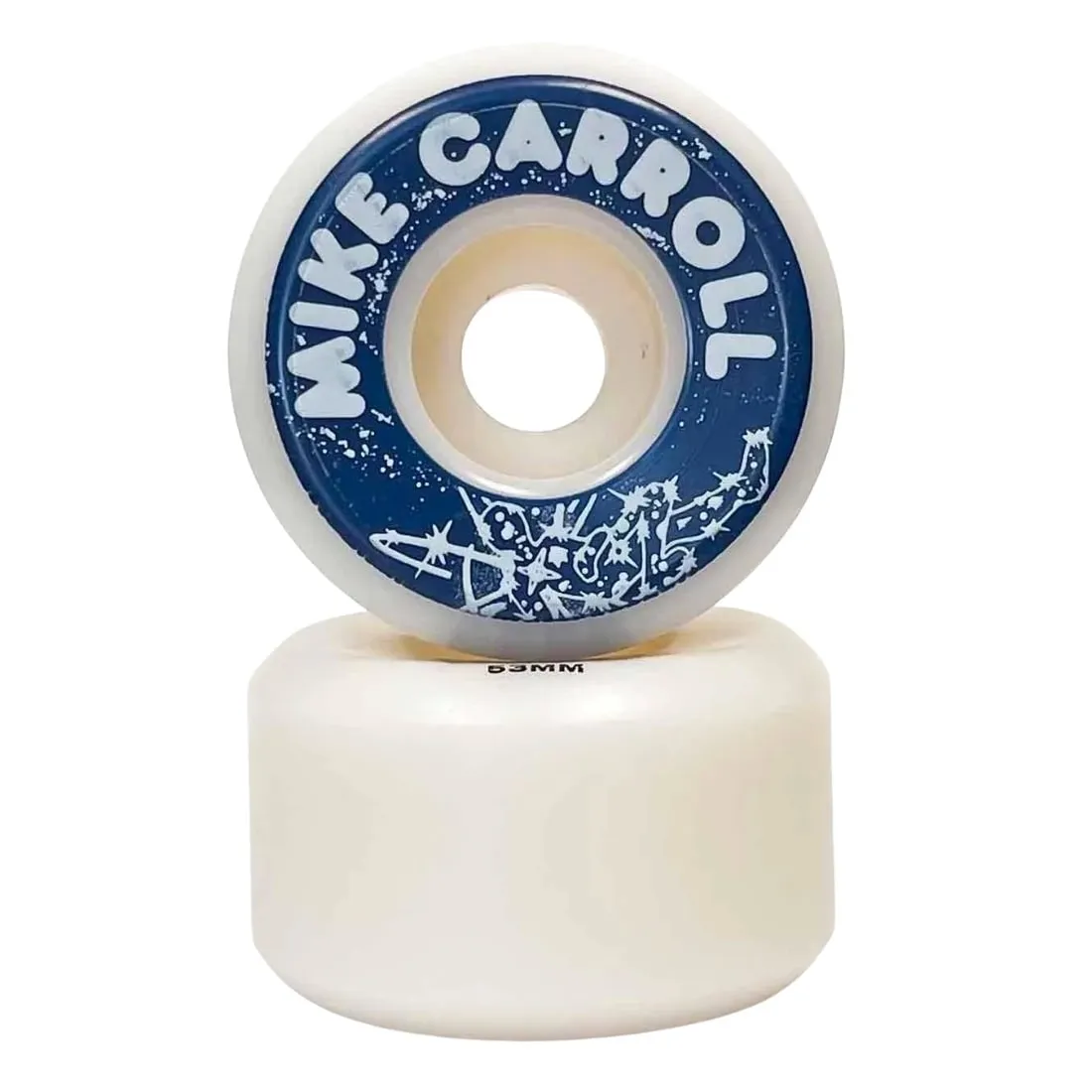 Wayward Wheels 53mm Mike Carroll Funnel Pro Wheels - White Blue