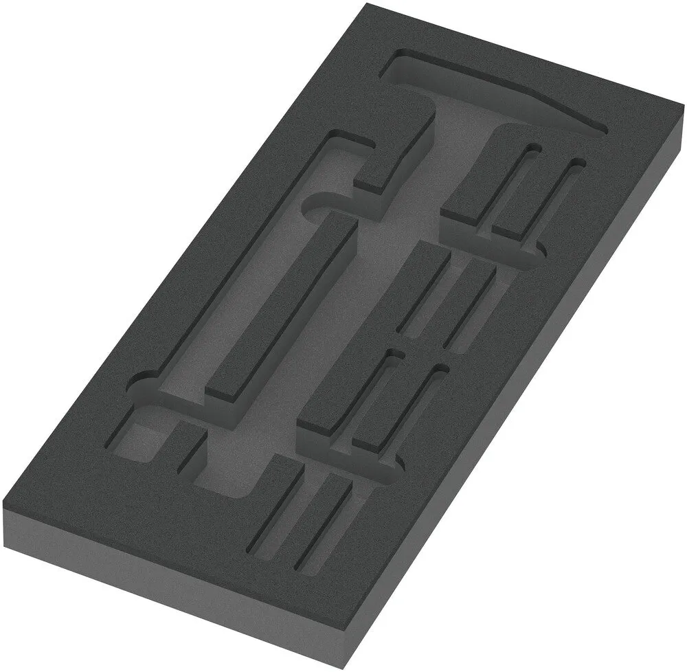 Wera 05137382001 9882 Foam insert hammer set 1, empty, 172 x 30 x 392 mm