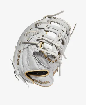 Wilson 2022 A1000 Fastpitch 1st Base Mitt - White
