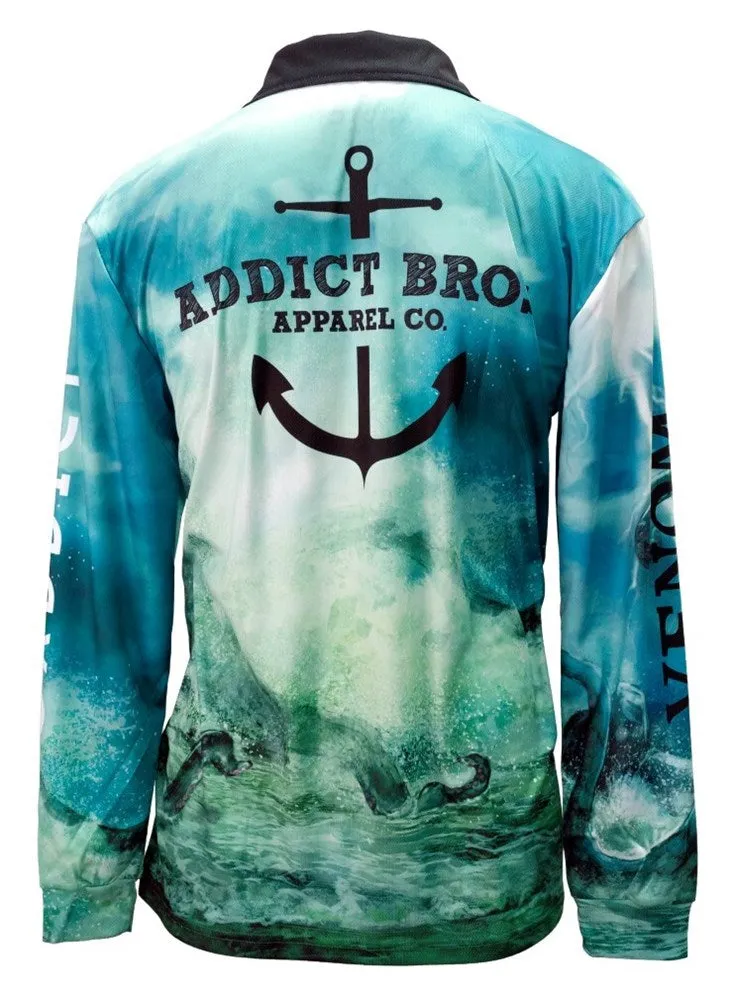 Wilson Kraken Venom Addict Brothers Tournament Long Sleeve Fishing Shirt