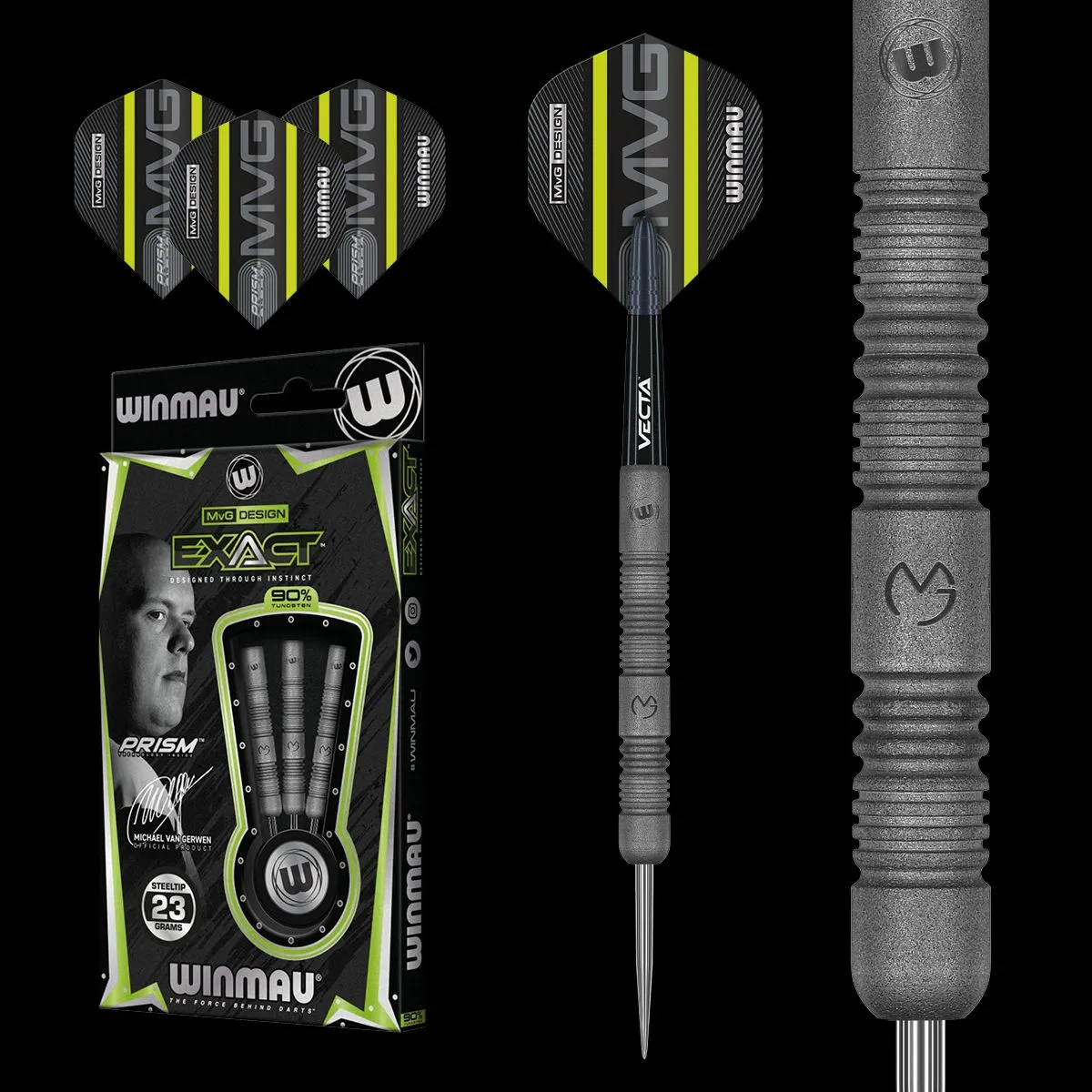 Winmau Michael Van Gerwen MVG Exact Darts 90% tungsten - Steel Tip