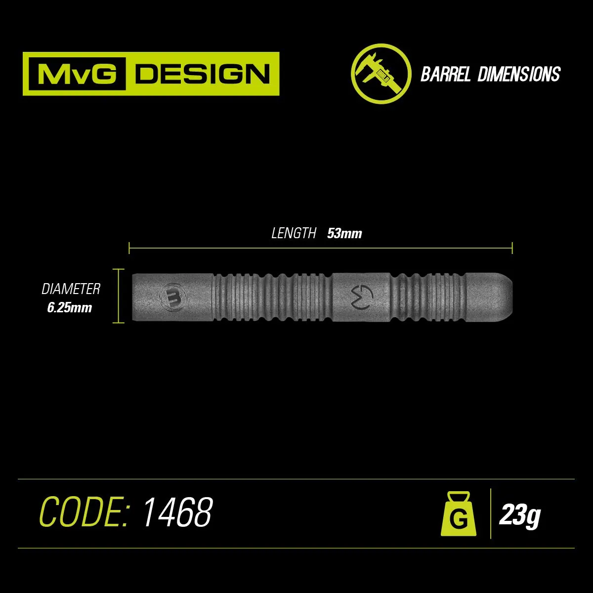 Winmau Michael Van Gerwen MVG Exact Darts 90% tungsten - Steel Tip