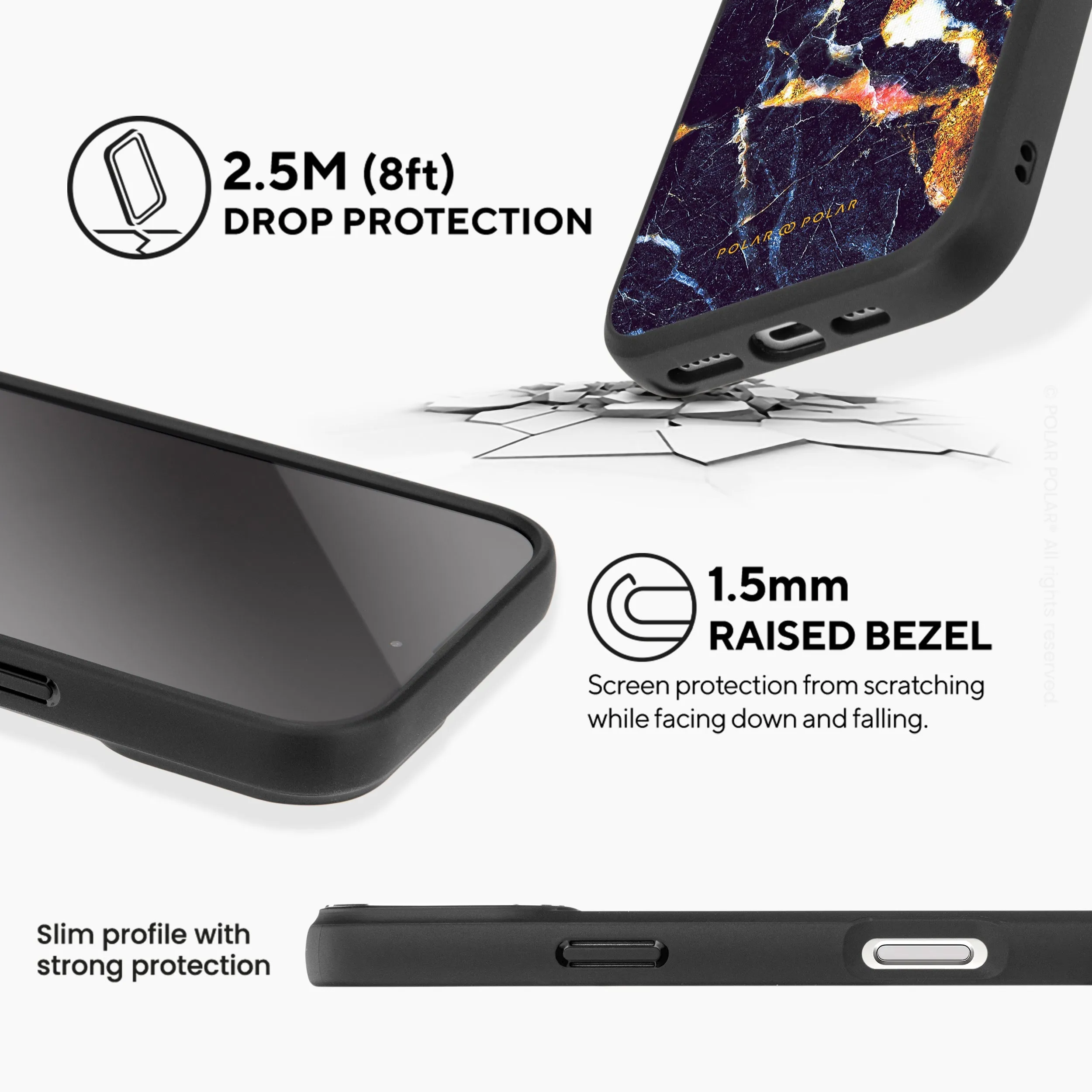 Winter Forest - iPhone 16 Frosted Black Bumper MagSafe Case