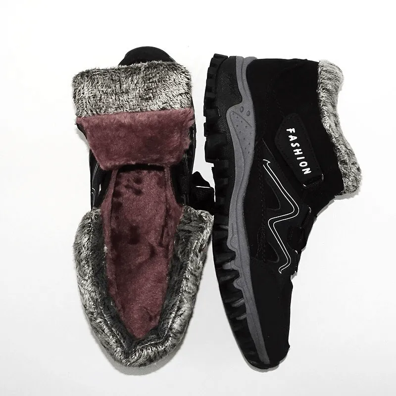 Women's Velcro Winter Snow Ankle Boots