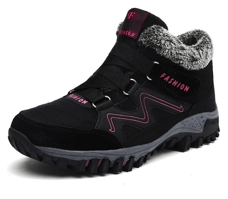 Women's Velcro Winter Snow Ankle Boots