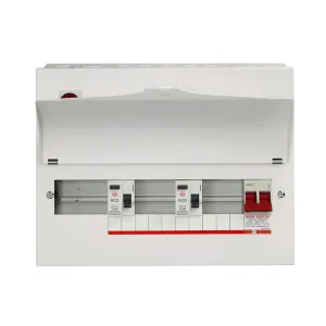 Wylex NMRS10SSLMHIA 10 Way High Integrity   100A Main Switch, 2x80A 30mA Type A RCD