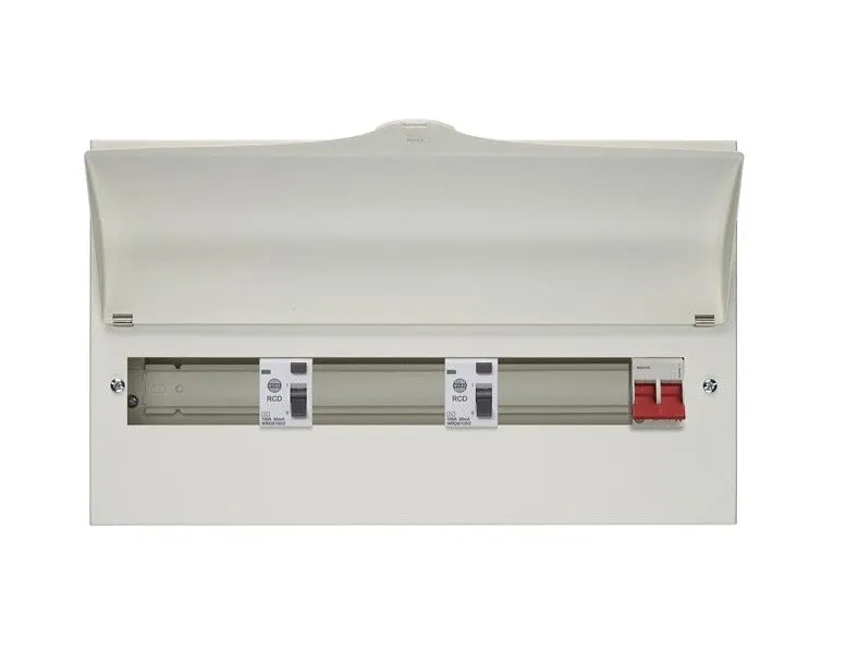 Wylex NMRS15HI100 15 Way High Integrity   100A Main Switch, 2x100A 30mA Type A RCD
