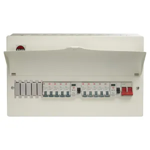 Wylex WNM1770 15 Way High Integrity Consumer Unit   100A Main Switch, 2x80A 30mA Type A RCD & 10 MCBs