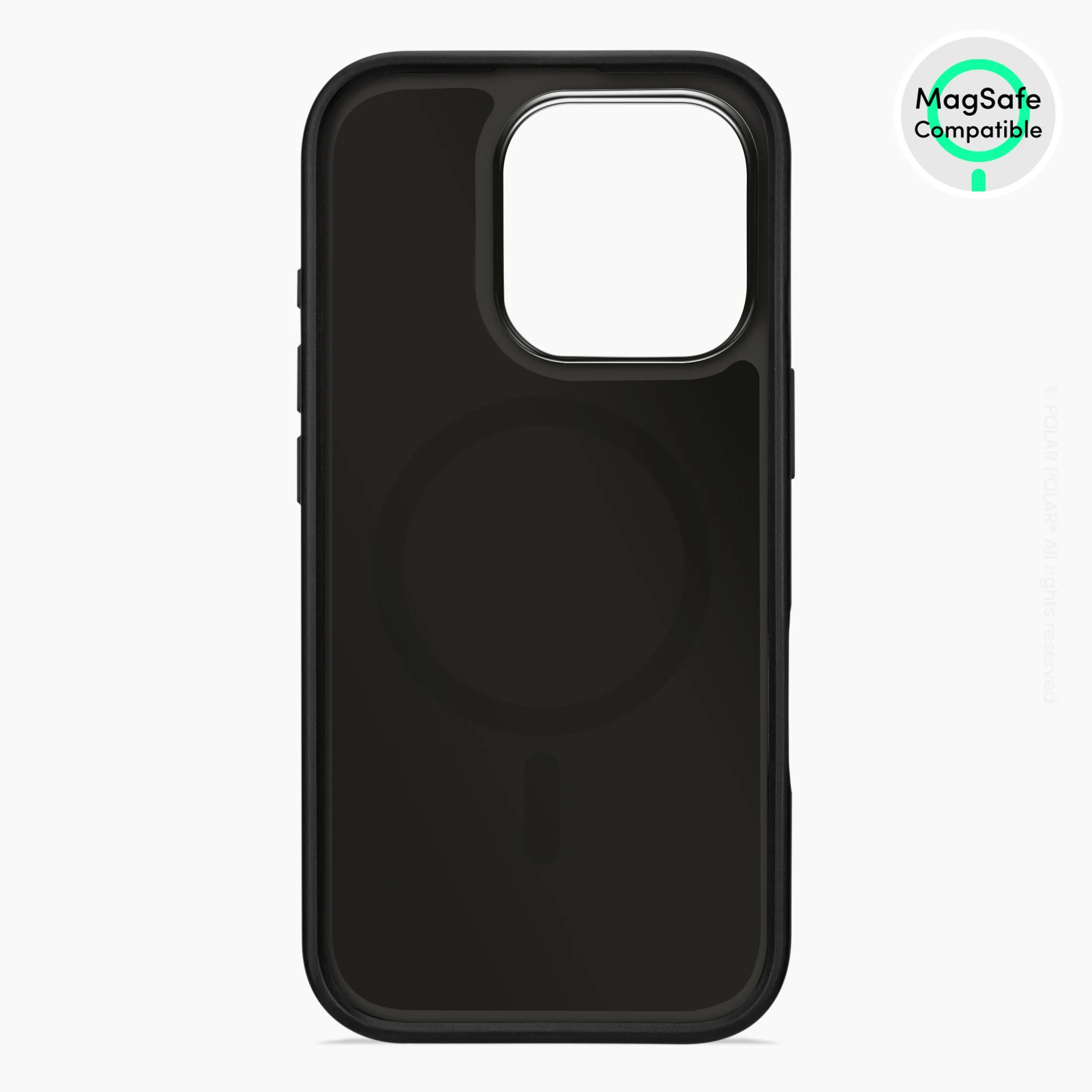 Yellow Stripe - iPhone 16 Pro Frosted Black Bumper MagSafe Case