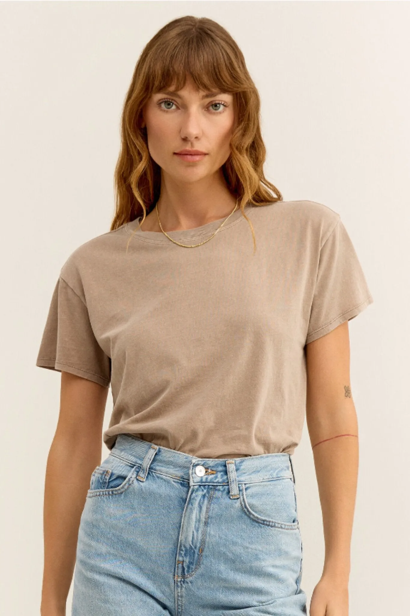 Z Supply: Go To Tee in Iced Coffee