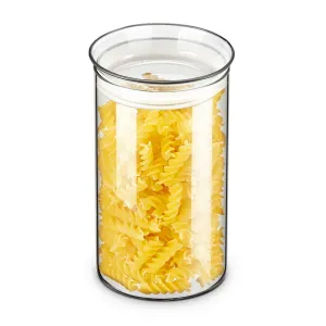 ZENS Food Storage Jars for Roniti Pasta, Glass Canister Fusilli Storage Jar with Airtight Lid, Dried Fruit Jars for Dried Cherries and Nuts, 37 FL OZ